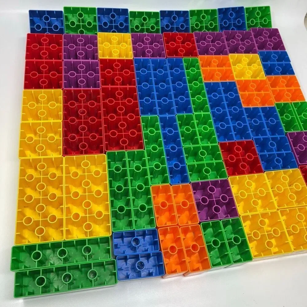 Vintage Lego Quatro Bucket Lid 73 Building Blocks Bricks Set 5357 XL Duplo 2004 - Picture 10 of 15